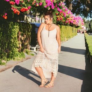 City Chic Crochet Maxi Dress